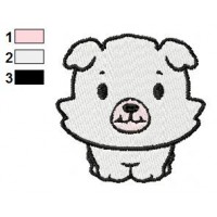 Dog Baby Embroidery Design 02